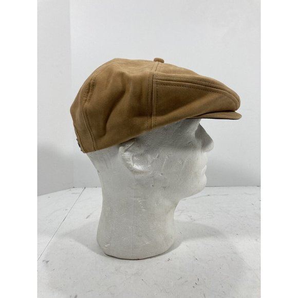 Vintage AMOCO Flat Cap Hat Faux Suede - Good Condition! - Picture 2 of 5